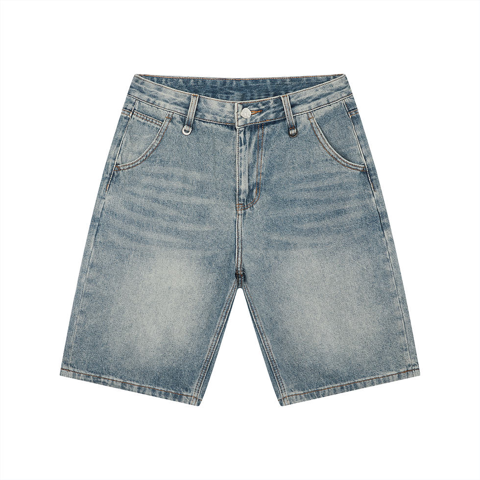 Thumbnail: Men's Vintage Wash Denim Shorts