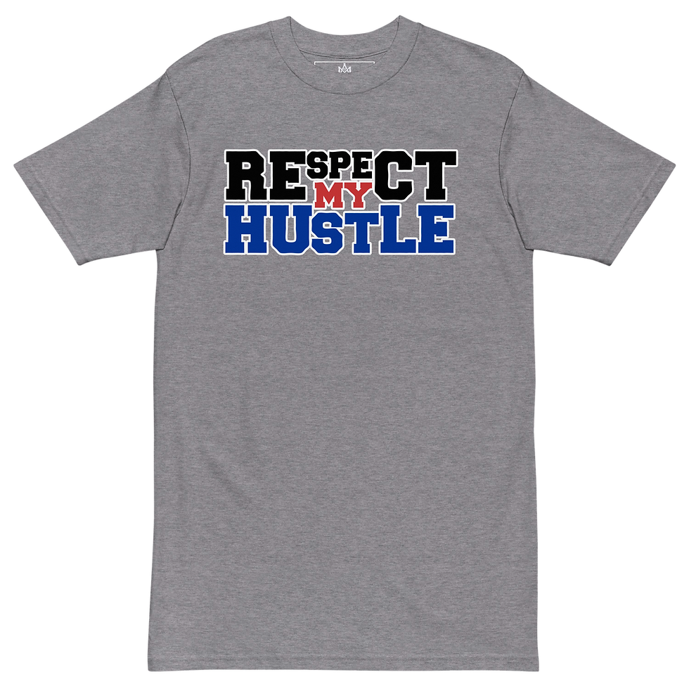 Thumbnail: Respect My Hustle // Men’s premium heavyweight tee