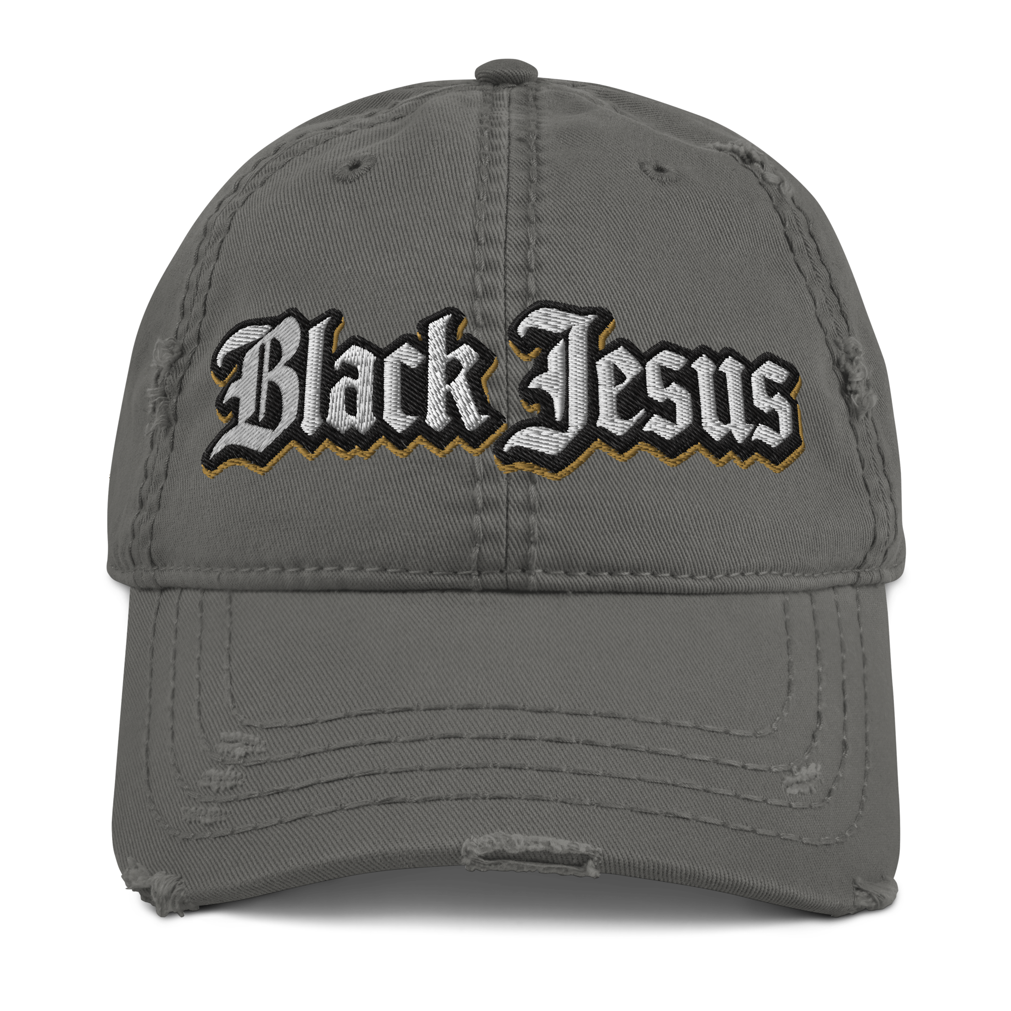 Black Jesus // Distressed Dad Hat