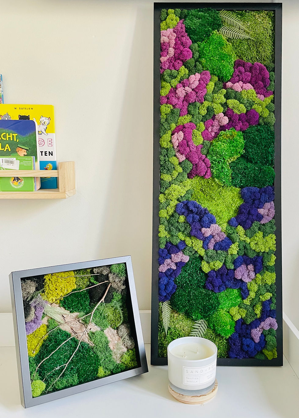 Thumbnail: RuMoss Large - Colorful Moss Wall Art | Single Frame