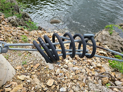 Failed coil spring cable dampener