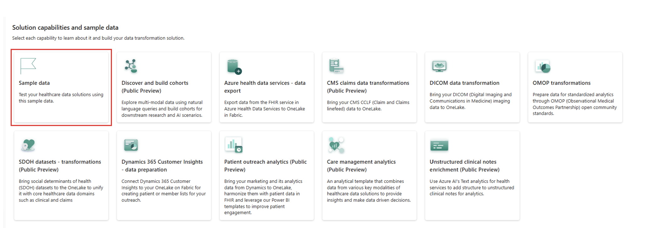 Healthcare Solution Capabilities of MS Fabric