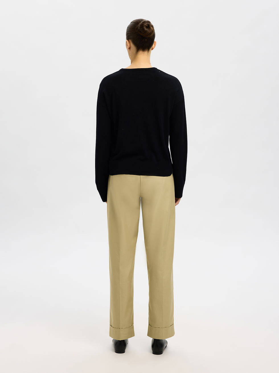 Miniature : Pull Thea noir merino
