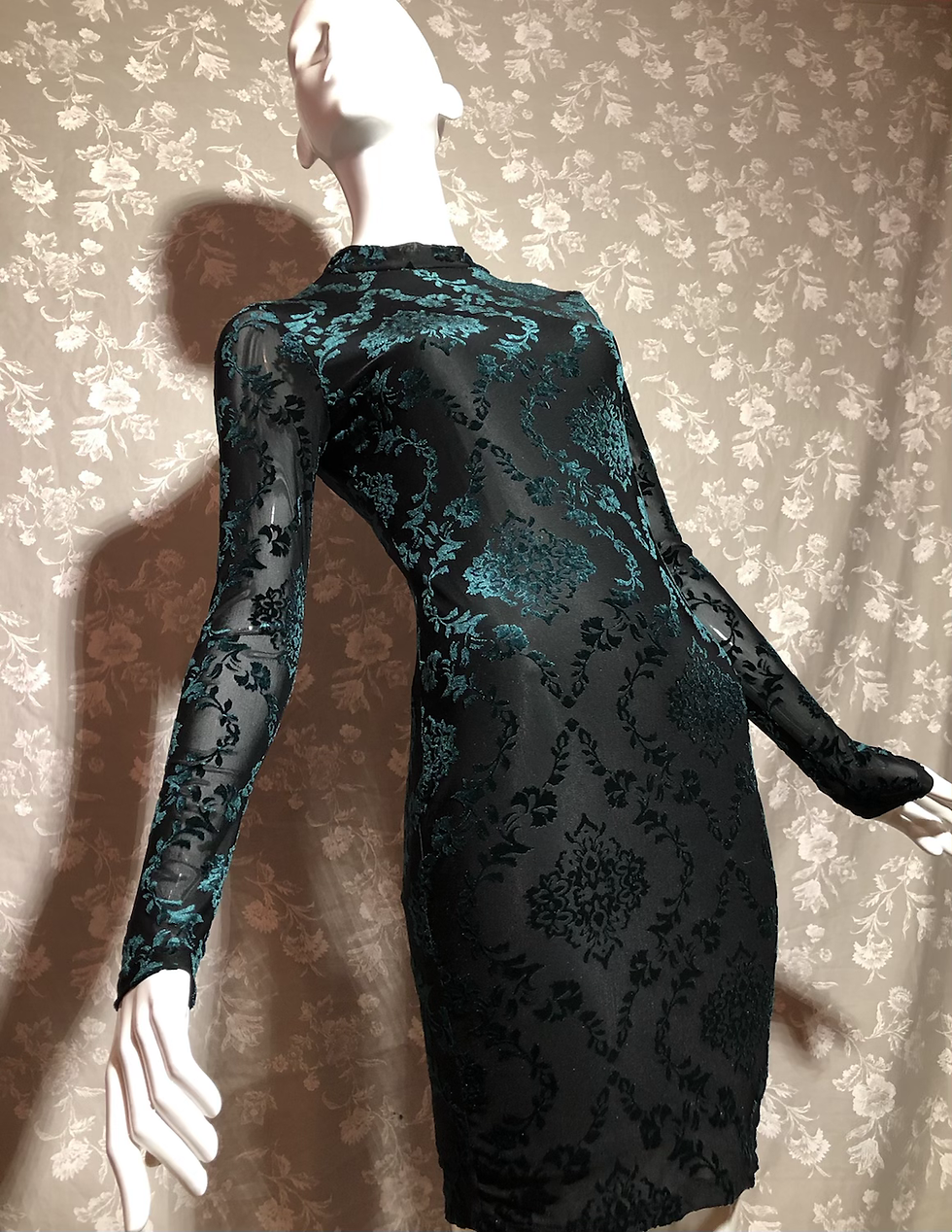 Thumbnail: Long Sleeve Velvet Dress