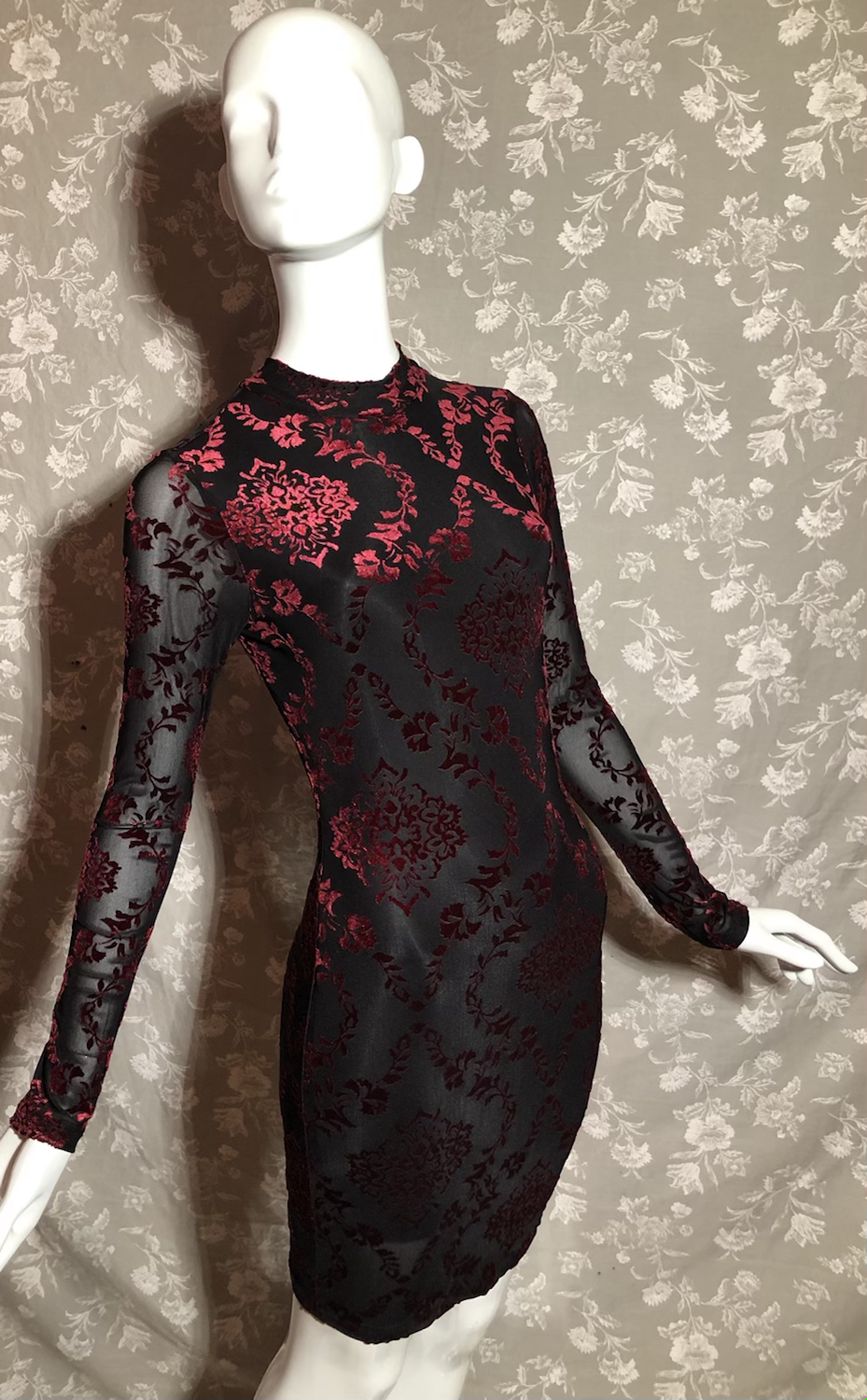 Thumbnail: Long Sleeve Velvet Dress