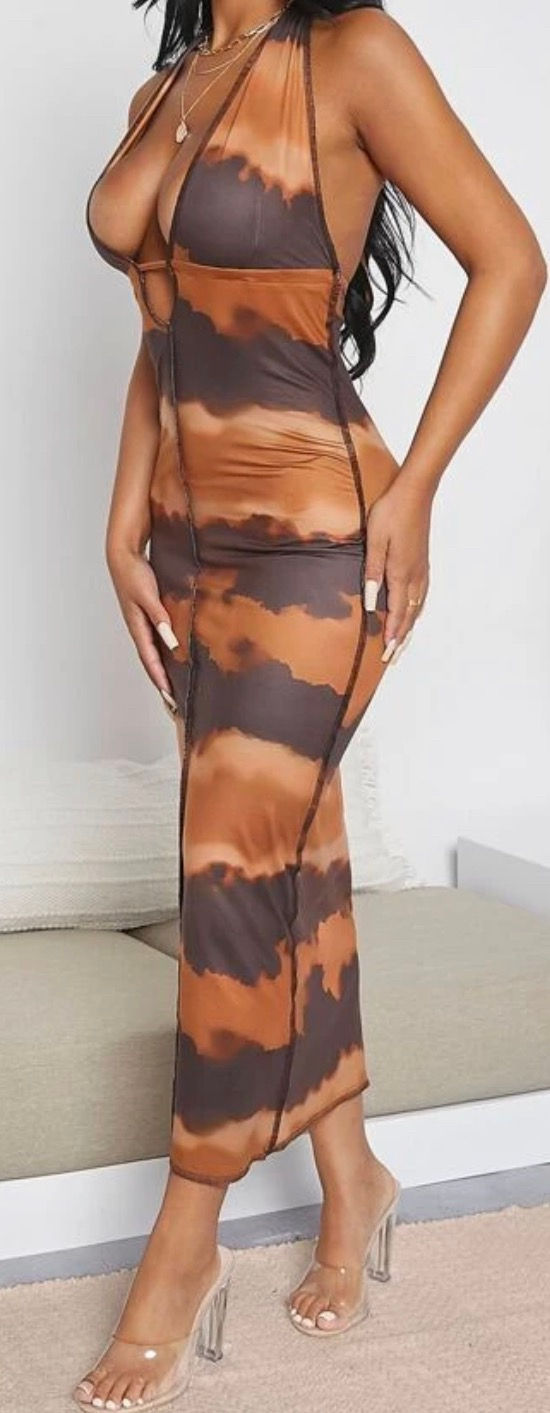 Thumbnail: “Like My Coffee” Halter Dress