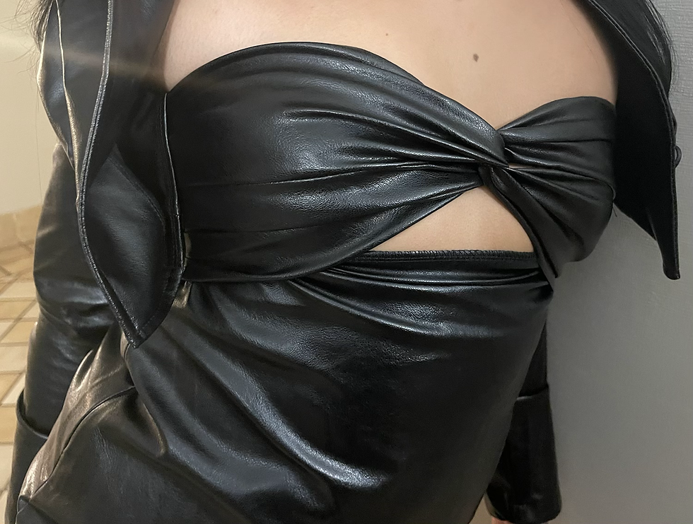Thumbnail: "Justice” Leather Crop Dress