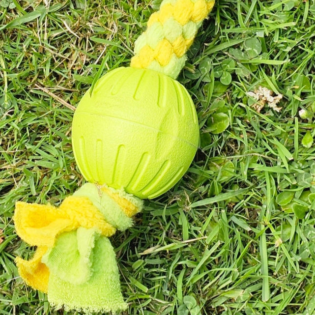 Thumbnail: Braided Fleece EVA Ball Tuggy