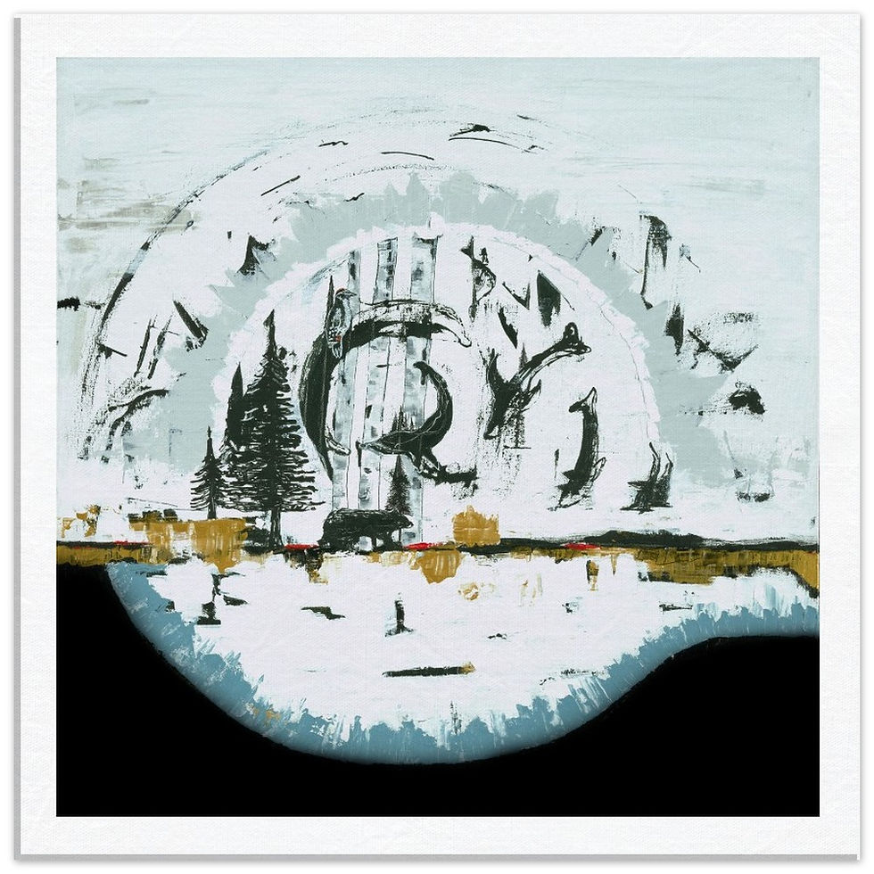 Miniature : Canvas sur toile Dans le silence, la nature danse