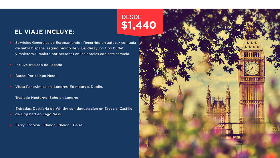 Inglaterra Escocia E Irlanda Londres Journey