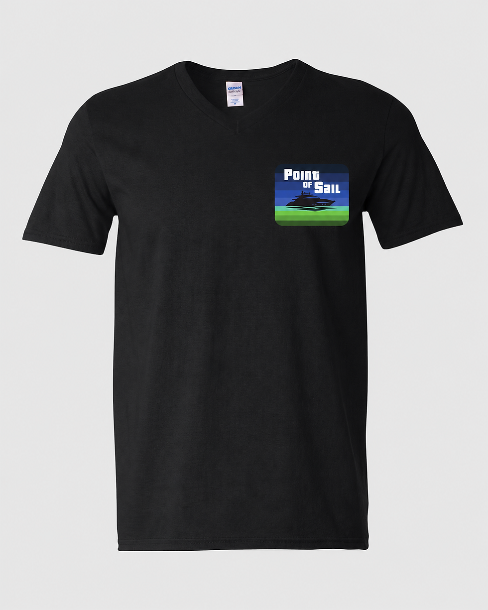 Thumbnail: Point of Sail - Original Yachty Unisex Black V-Neck