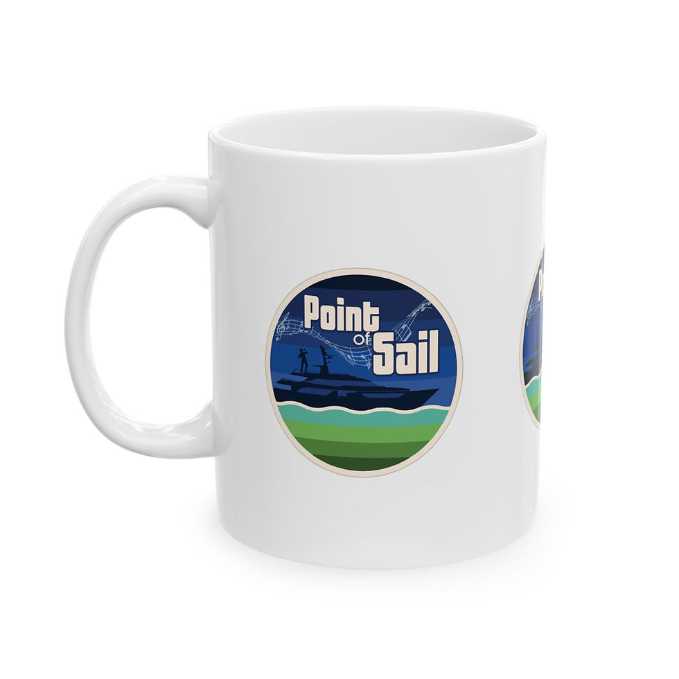 Thumbnail: Point of Sail - Ceramic Mug, Music, Musician, Yacht Rock, PNW