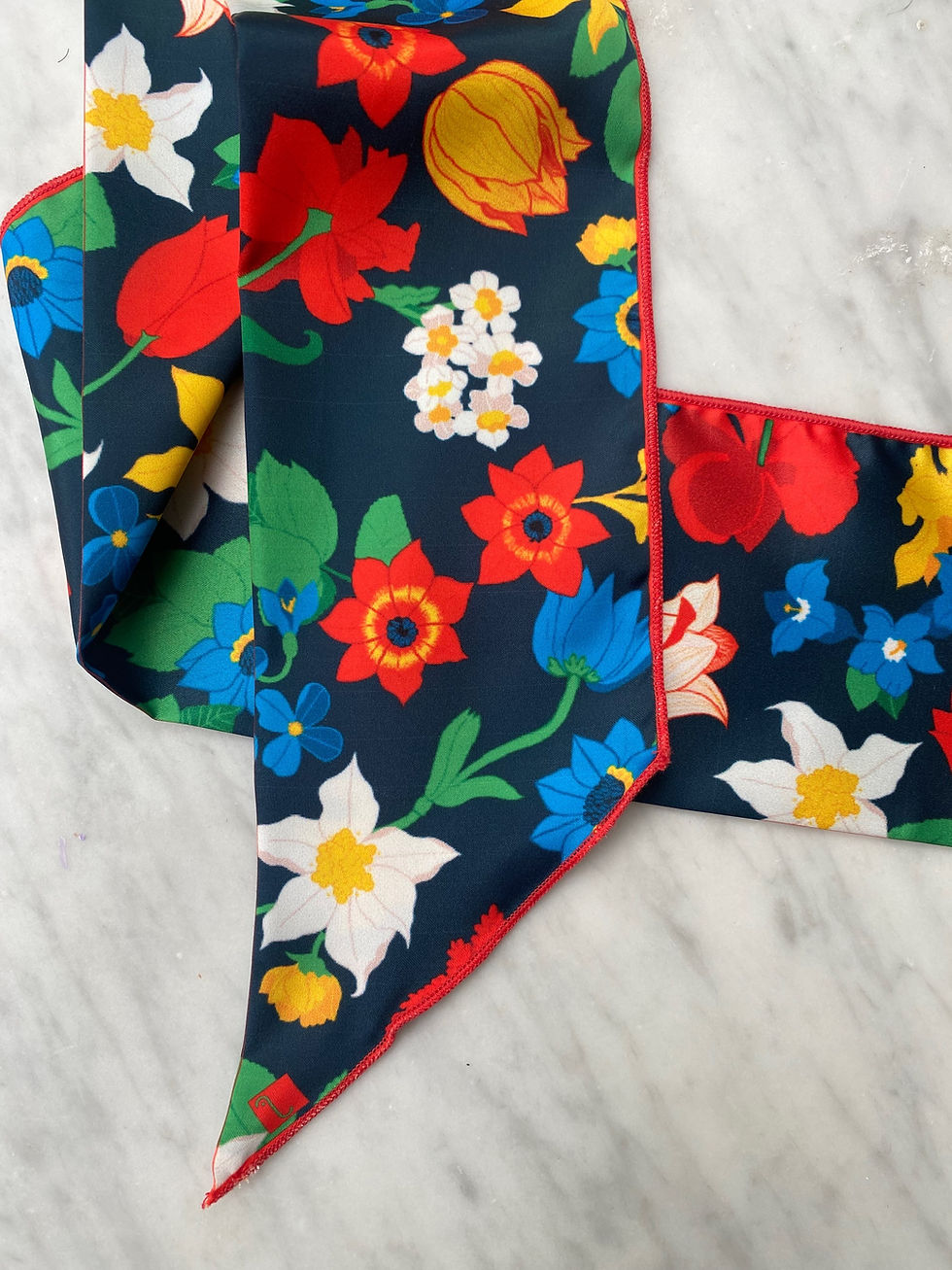 Miniatura: Pañoleta Floral Hana Skinny