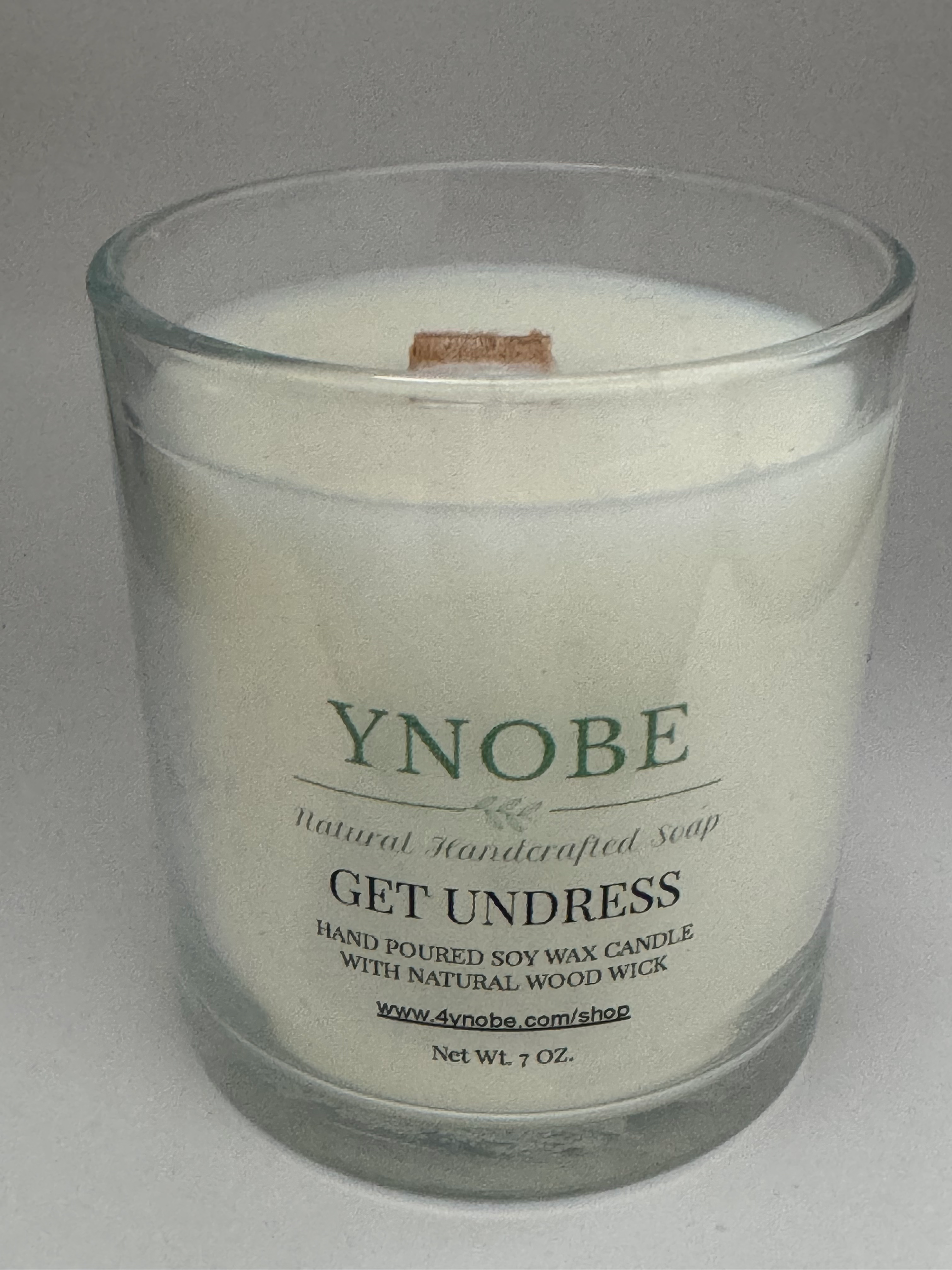 GET UNDRESSED SOY WAX CANDLE (7oz)