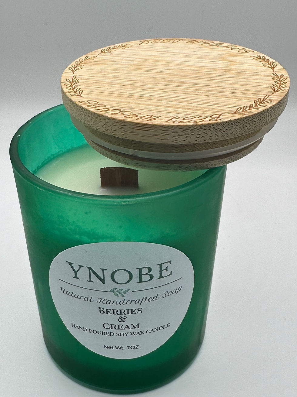 Thumbnail: BERRIES & CREAM HAND POURED SOY WAX CANDLE (7 OZ)