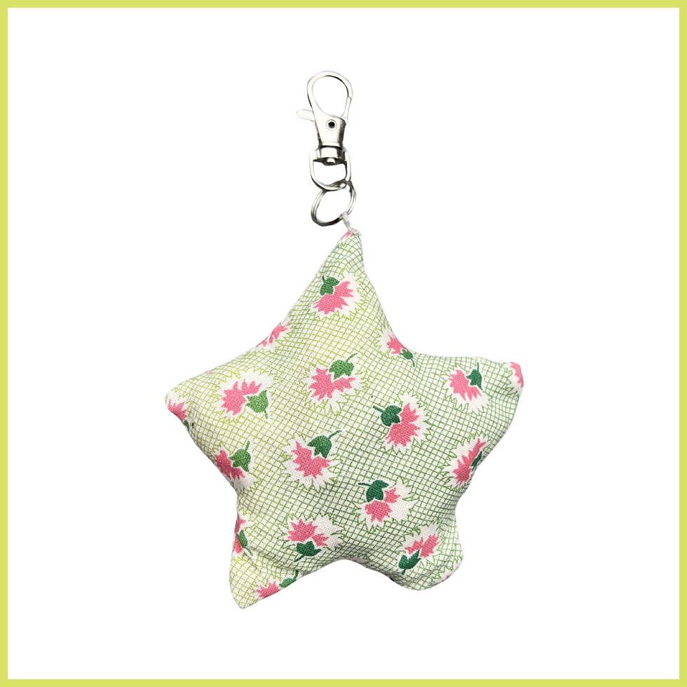 Thumbnail: Green Grid Flowers Charm