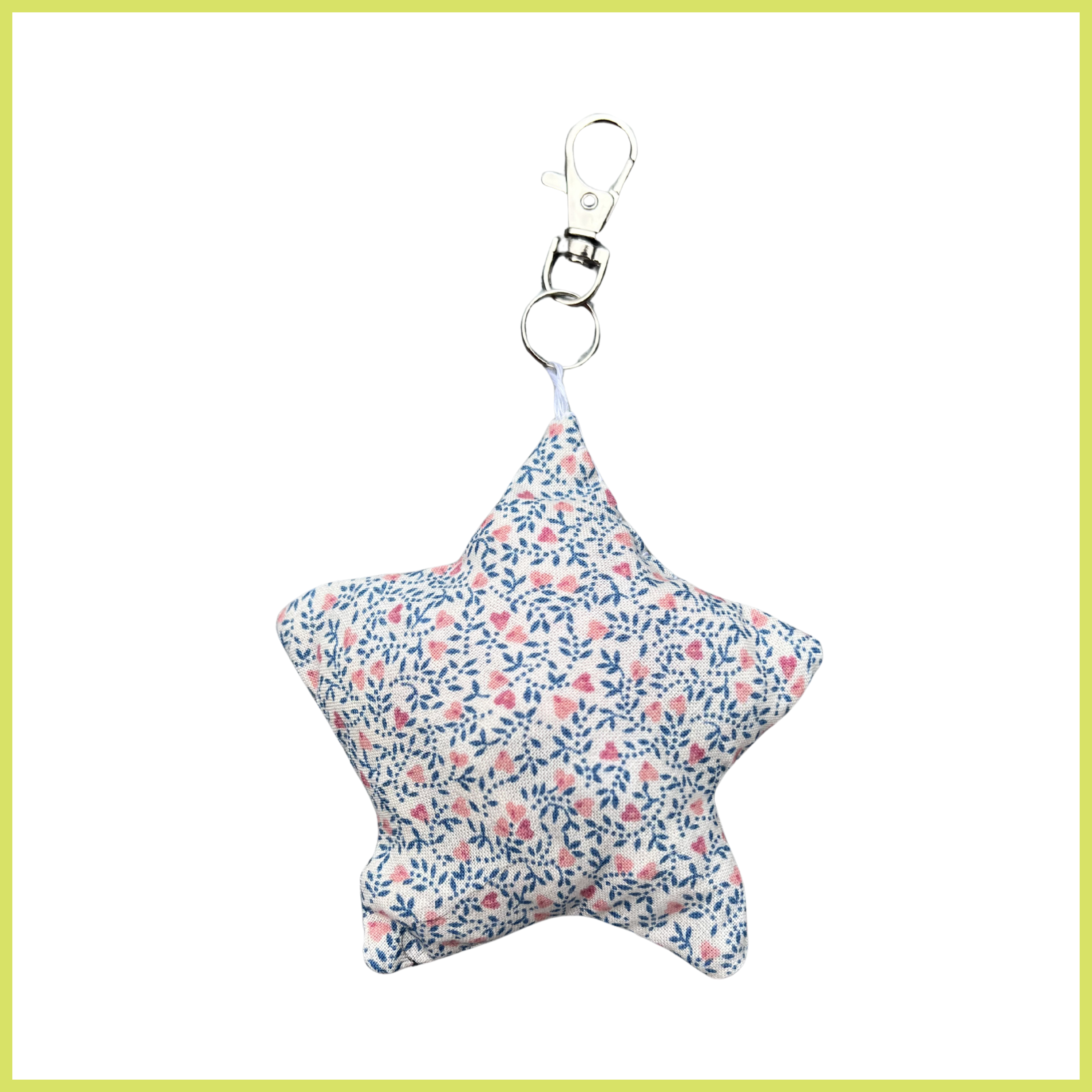 Little Pink-Blue Flowers Charm