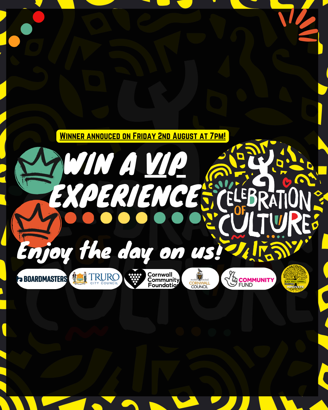 Vip Cuture Celebration of Culture - VIP Day Experience - Prize Draw! | Black ...