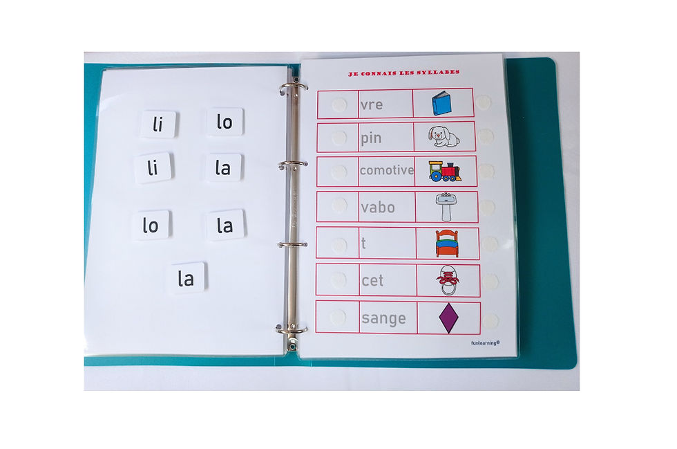 Miniature : "Je connais les syllabes", classeur2