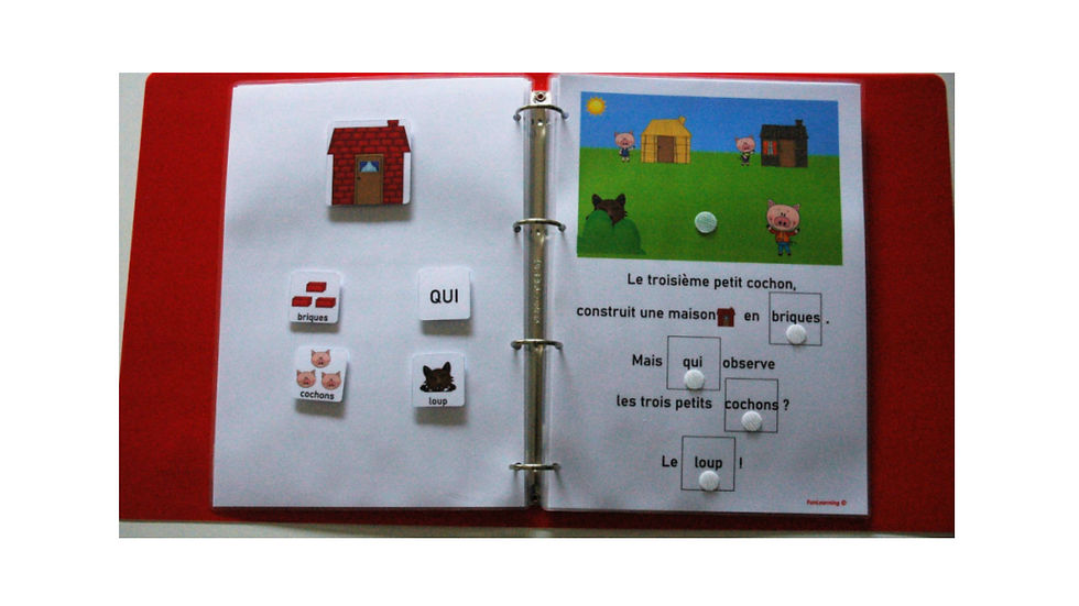 Miniature : Classeur "Les trois petits cochons"