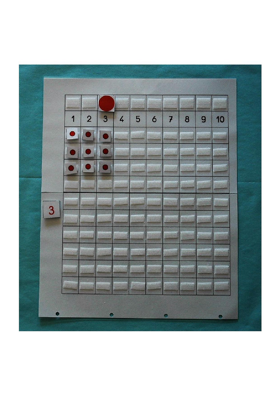 Miniature : Tableau de multiplication Montessori