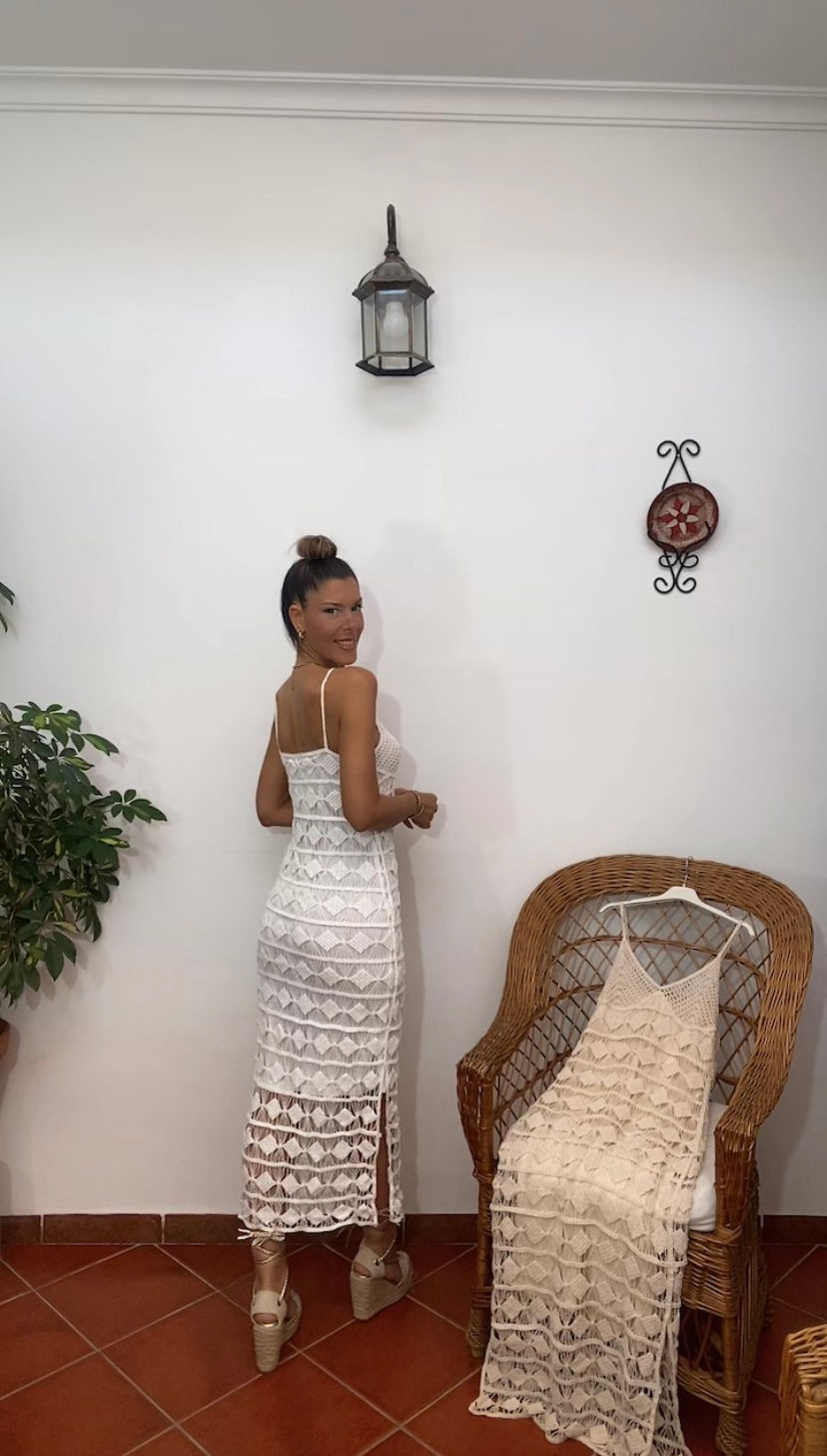 Miniatura: Vestido Croché Blanco 