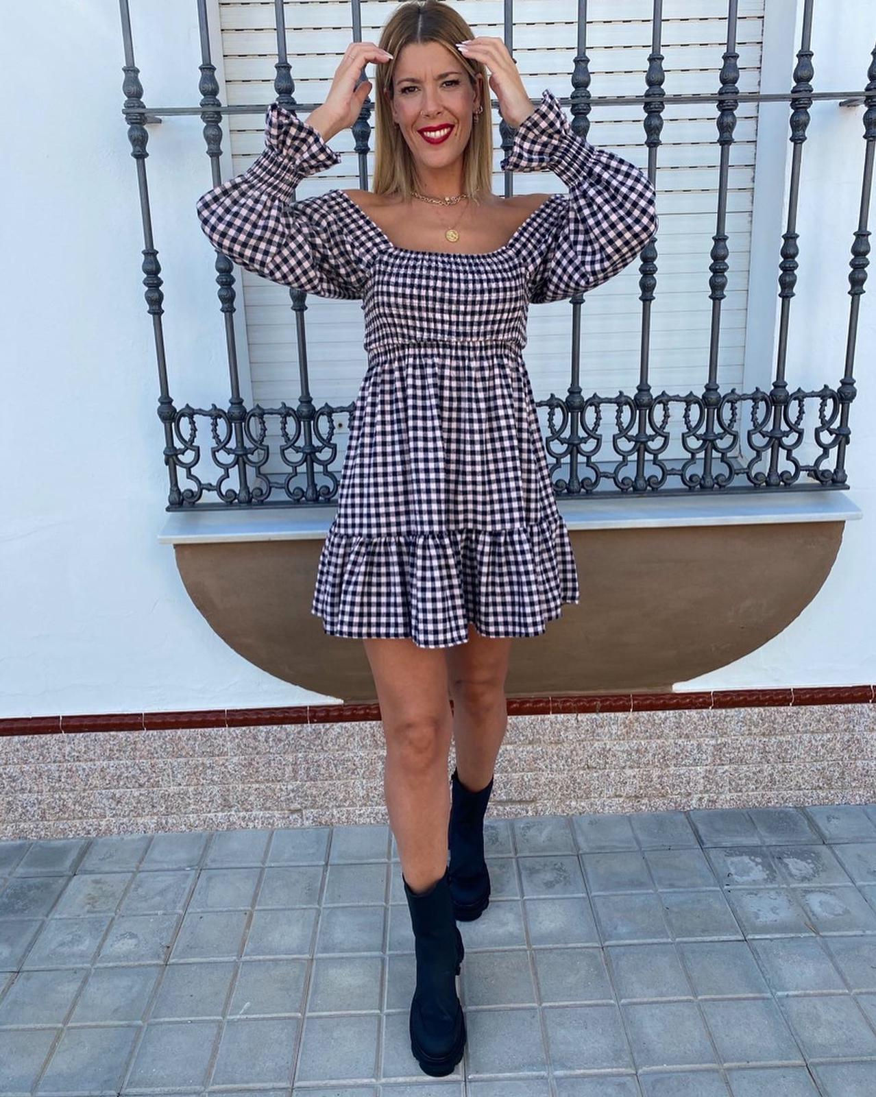 Vestido cuadros