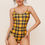 Thumbnail: Yellow Plaid Bodysuit