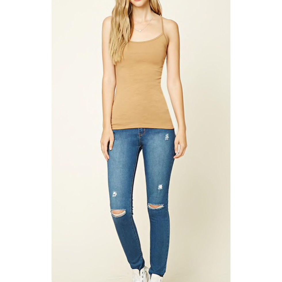 Thumbnail: Camel Cotton Stretch Cami