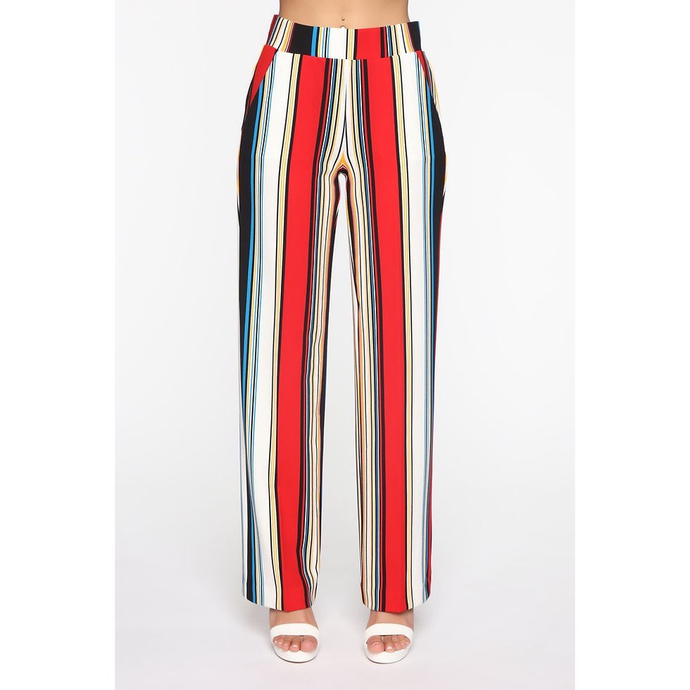 Thumbnail: Red Multi Striped Palazzos