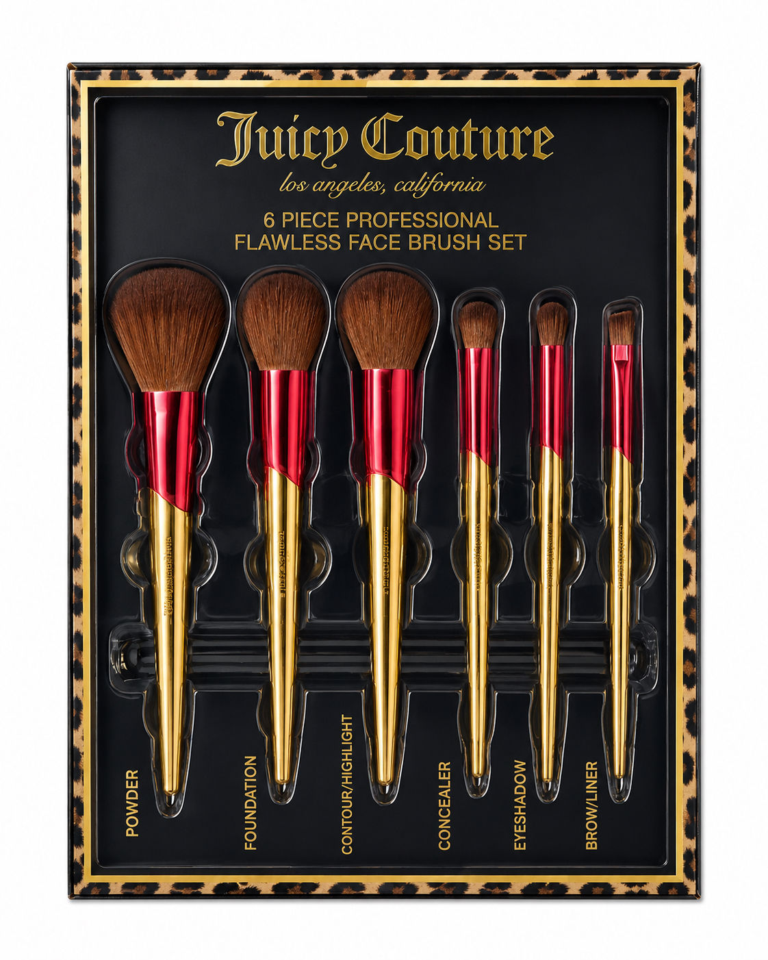 Juicy Couture 6pc Professional Cosmetic Brush Set