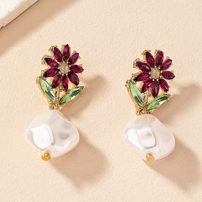 Thumbnail: Drop Flower earrings 