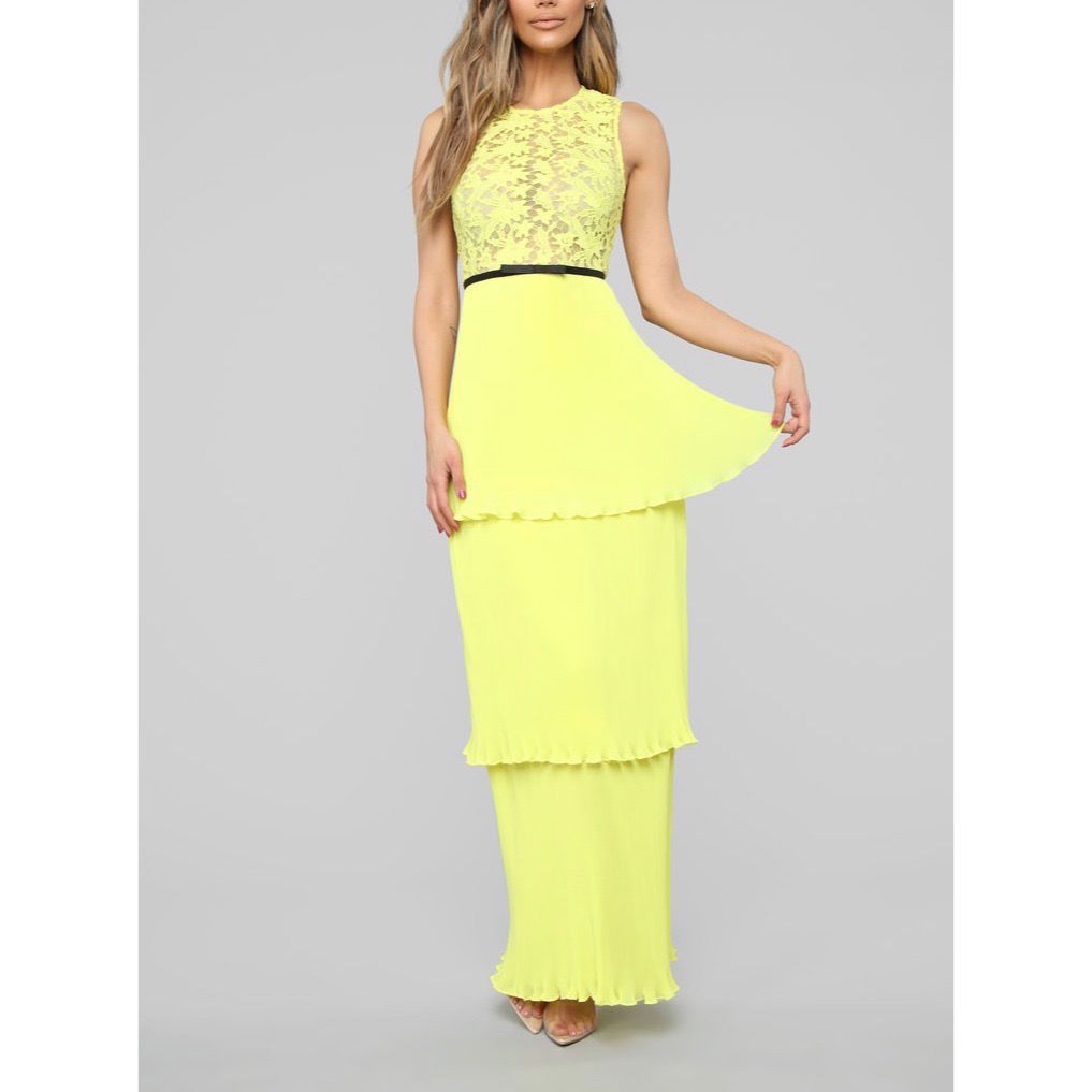 Chiffon Layered Maxi Dress