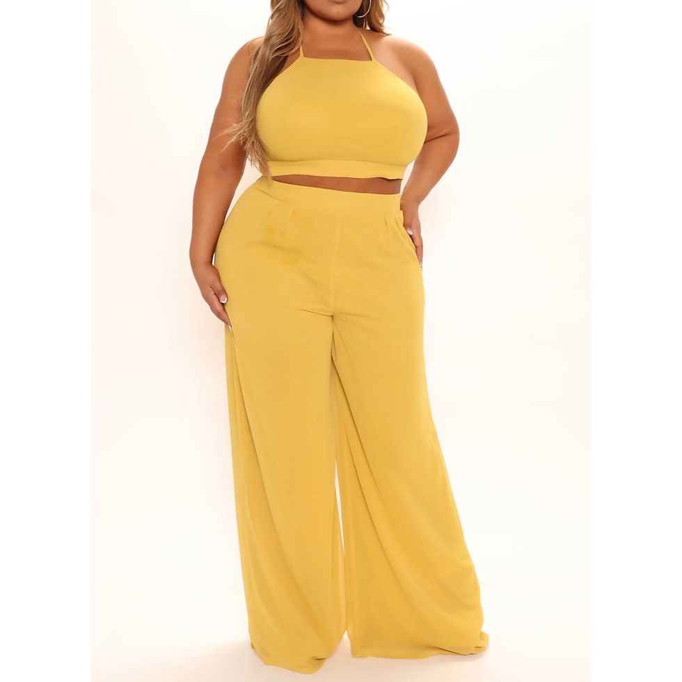 Thumbnail: 2 pc Halter Pants Set