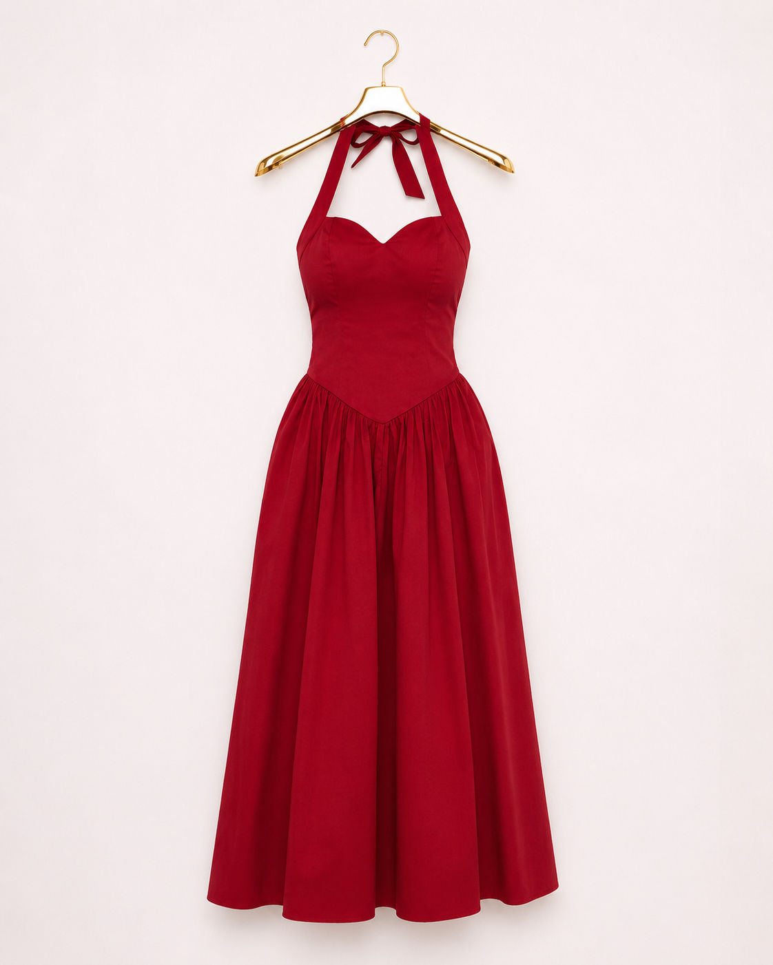 Red Corset Maxi Dress