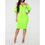 Thumbnail: Neon Bubble Sleeve Midi Dress