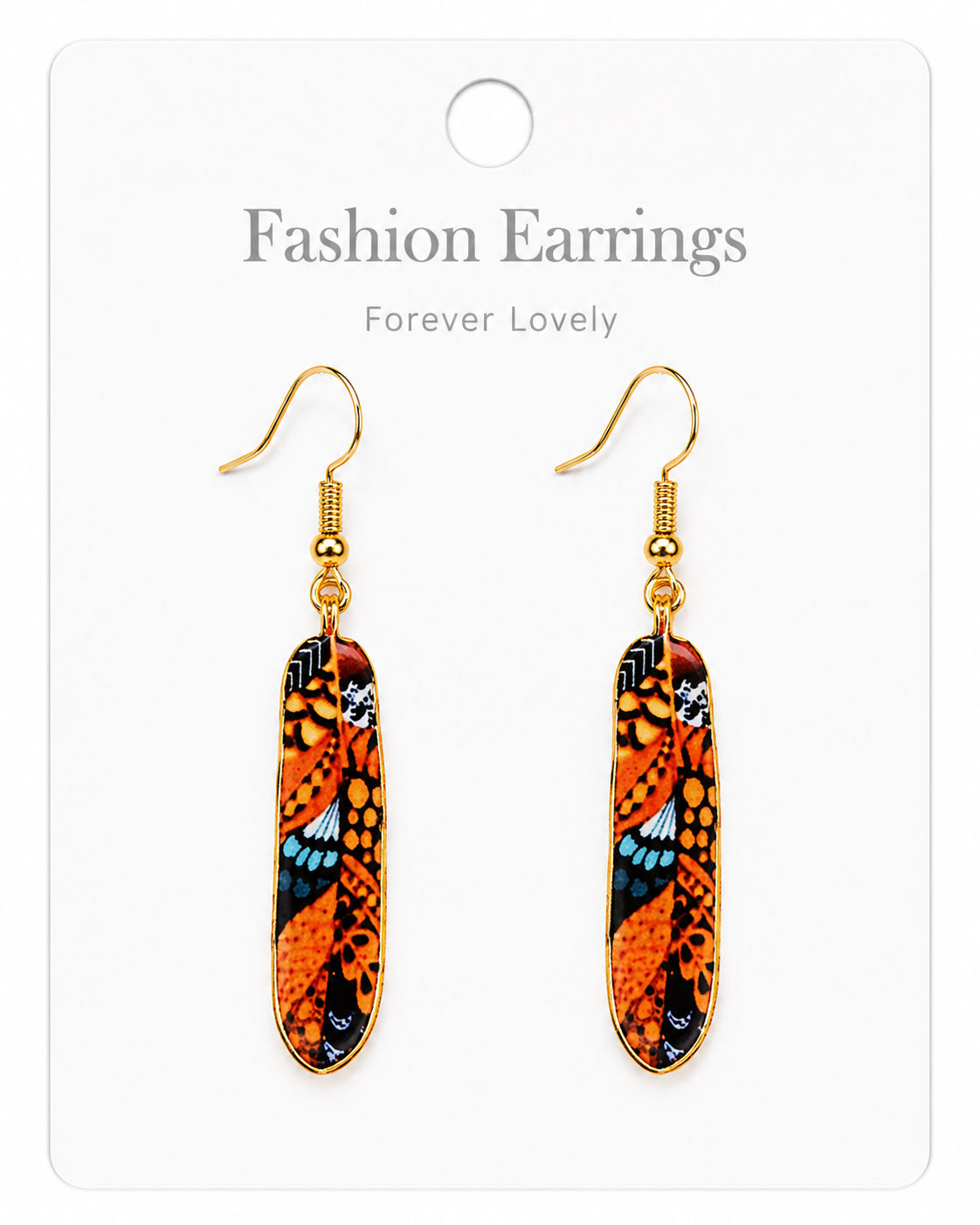 Bohemian mini feather style earrings 