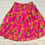 Thumbnail: Pink Satin Floral Midi Skirt