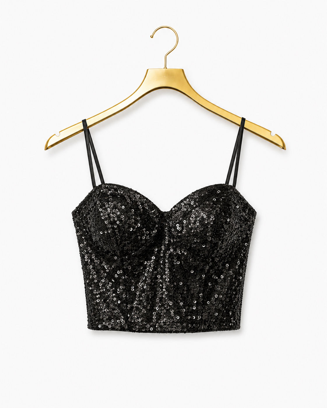 Sequin Cami Crop Top