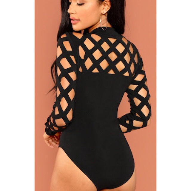 Thumbnail: Long sleeve cut out Bodysuit