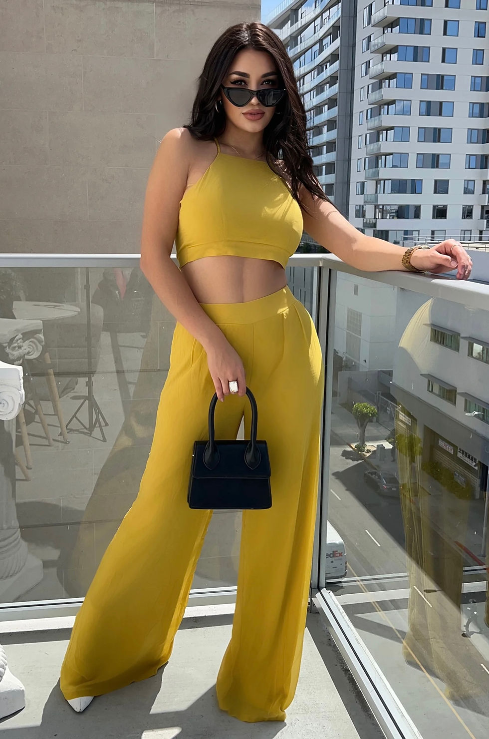 Thumbnail: 2 pc Halter Pants Set