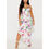 Thumbnail: Floral Stretchy Side Ruffle Dress