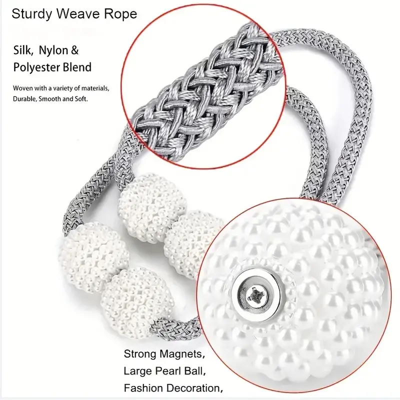 Thumbnail: Magnetic Curtain Tie Backs