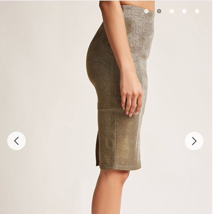 Thumbnail: Metallic 2-tone glitter skirt