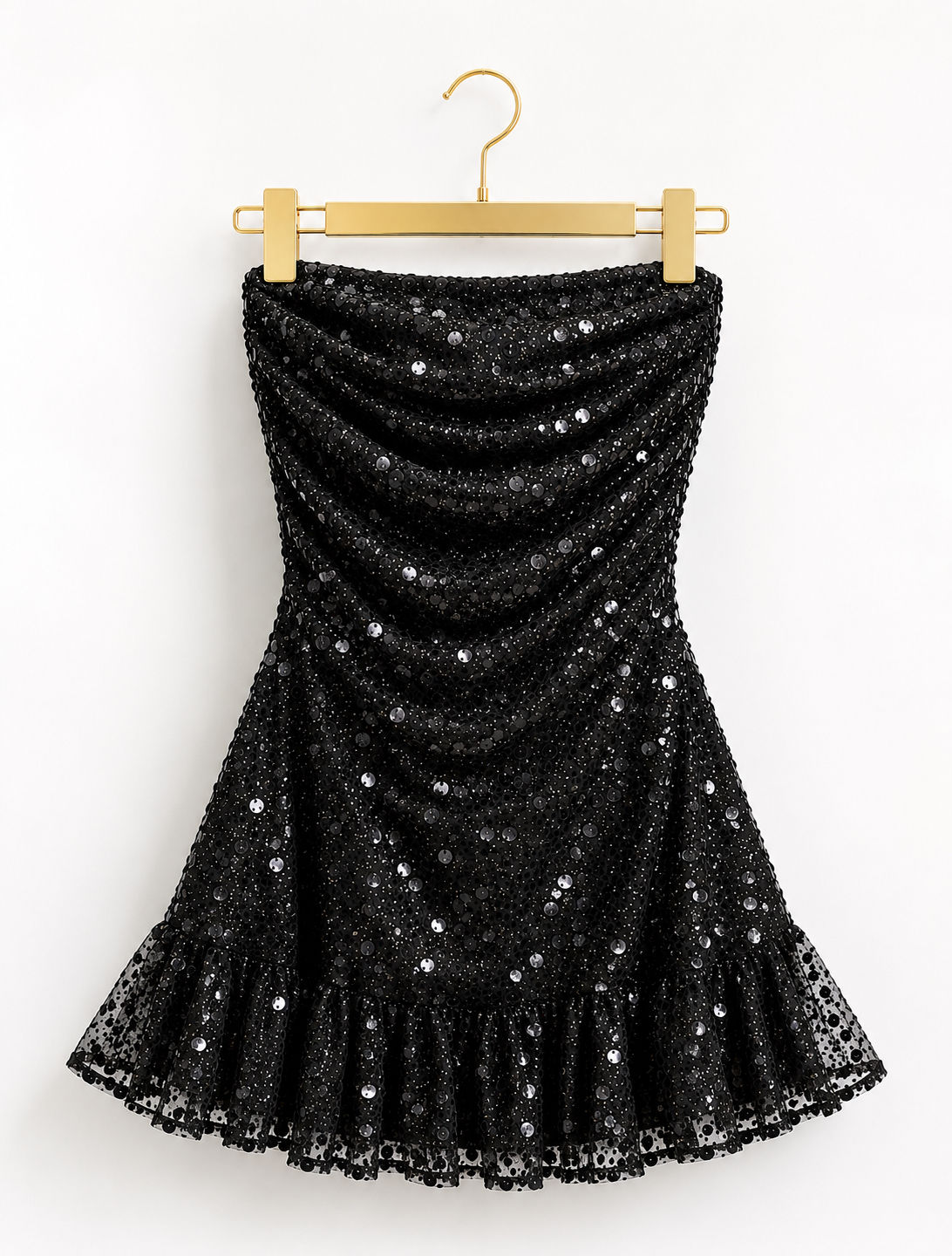 Fit & flare glitter dress