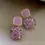Thumbnail: Vintage Pink Sparkling Dangles