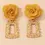 Thumbnail: Retro Gold Flower Earrings 