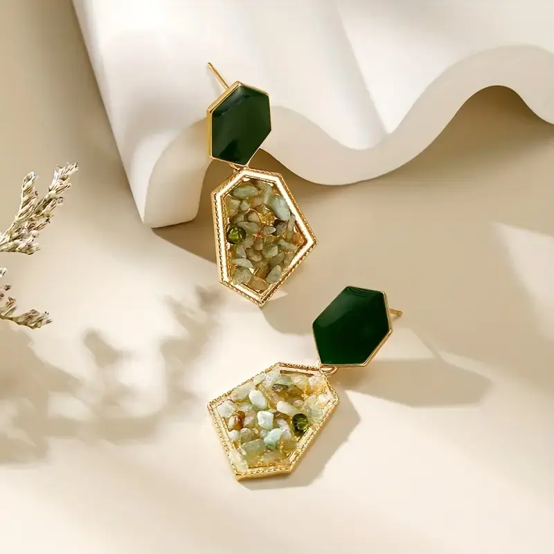 Thumbnail: Green Crystal Dangles