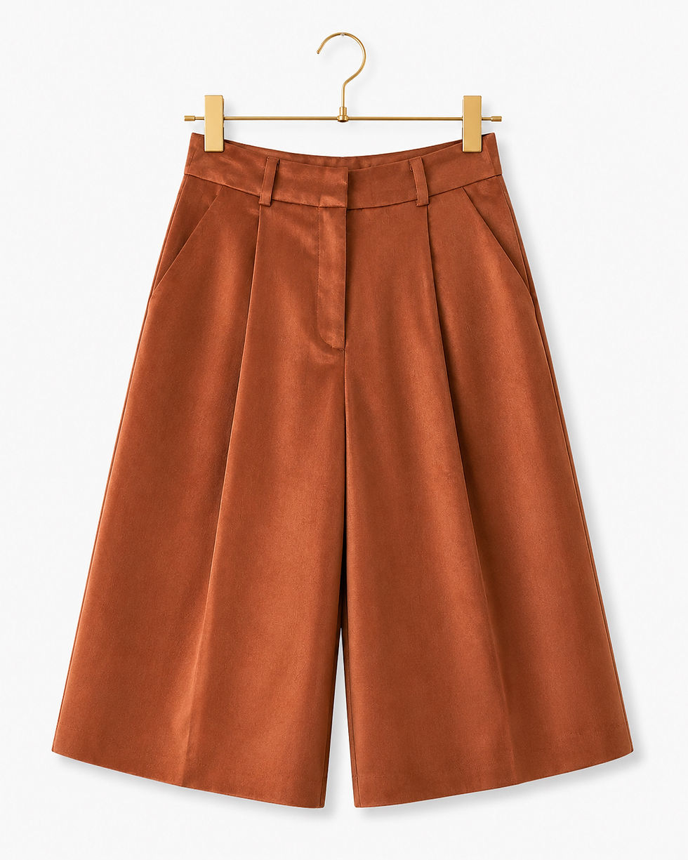 Thumbnail: Satin Wide Leg Culottes