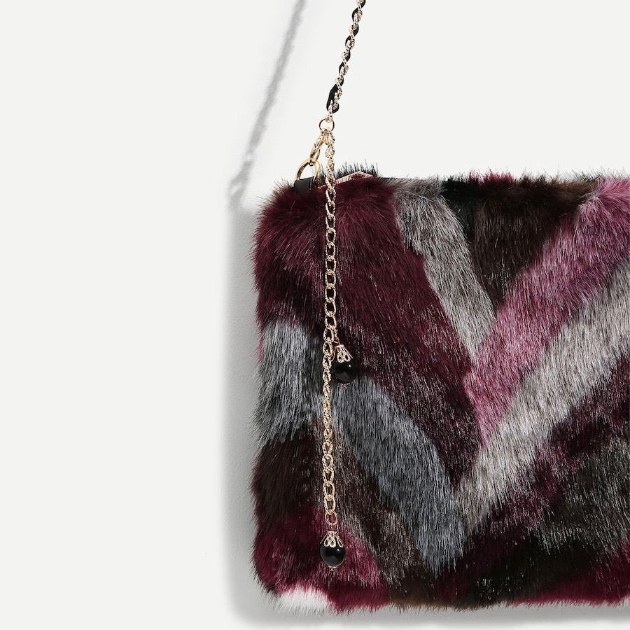 Thumbnail: Faux Fur Crossbody Bag 